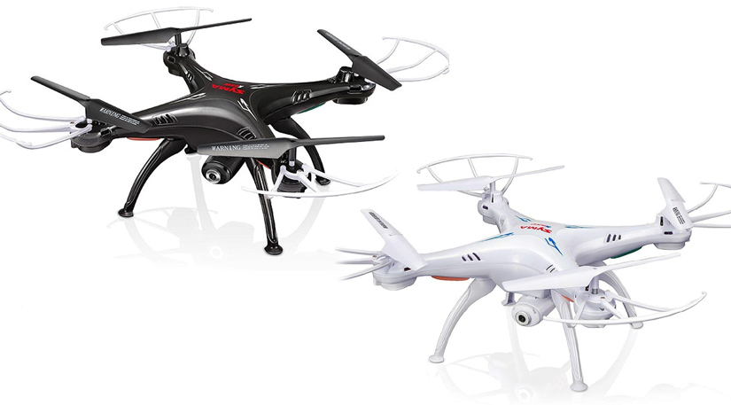 Syma X5SW Drone in black and white